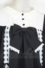 画像3: ATELIER PIERROT / Amabile Puff Sleeve Dress F 黒Ｘ白 I-26-10-13-052-EL-OP-SA-ZI (3)