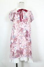 画像1: PUTUMAYO / Lost in the gardenワンピース  ピンク I-26-10-13-055-PT-OP-SA-ZI (1)