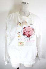 画像1: Nile Perch / アイスプリントトレーナー  白Ｘピンク I-26-10-13-007-LO-TO-SA-ZI (1)