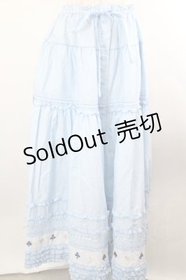 Preview of トランプスート刺繍使いスカート  サックス