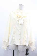 画像1: Amavel / Vintage Doll フリルブラウス F アイボリー I-26-10-13-079-CA-BL-TE-ZI (1)