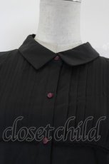 画像4: axes femme POETIQUE / 音符刺繍リボン付ブラウス M 黒 I-26-10-13-086-AX-BL-TE-ZI (4)