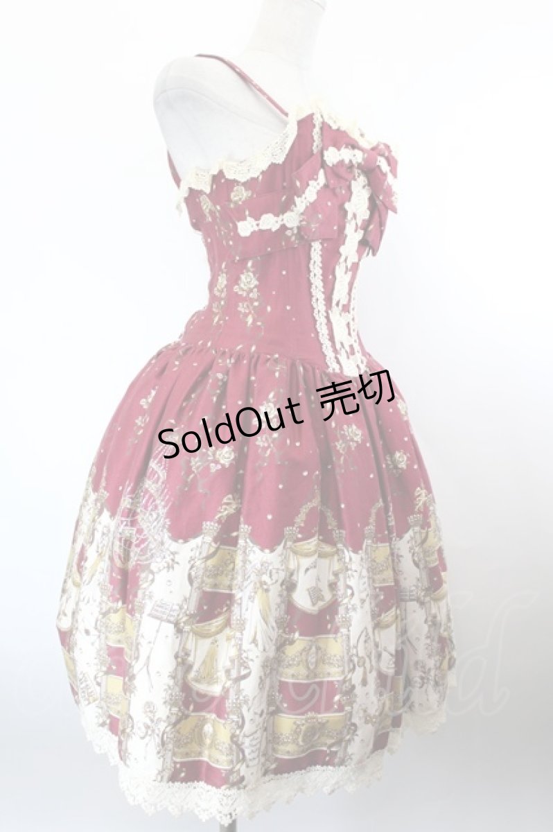 画像3: ALICE and the PIRATES / Masquerade Theater柄ジャンパースカート  赤 I-26-10-13-089-PA-OP-TE-ZI (3)