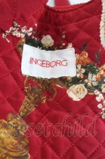 画像4: INGEBORG / ジュエリー柄ばけつ型バッグ  赤Ｘ白Ｘゴールド I-26-10-13-096-LO-BG-SA-ZI (4)