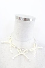 画像2: MILK / Pearl Ribbonネックレス  白 I-26-10-13-105-ML-AC-SA-ZI (2)