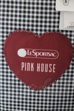 画像5: PINK HOUSE / LARGE EMERALD TOTE PH Gingham Check Rabbits  黒 I-26-10-13-109-LO-BG-SA-ZI (5)