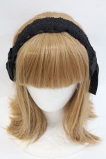 画像2: m petit by misako / TT*AMレースカチューシャ  黒 I-26-10-13-111-LO-AC-SA-ZI (2)