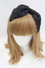 画像2: LOLITAその他(お買取対象外) / リボンカチューシャ  黒 I-26-10-13-113-LO-TO-SA-ZI (2)