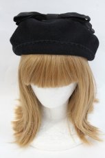 画像2: Angelic Pretty / ワイヤー入りリボンベレー  黒 I-26-10-13-115-AP-AC-SA-ZI (2)