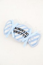 画像1: Angelic Pretty / HappyストライプCandyワッペンクリップ  サックス I-26-10-13-121-AP-AC-TE-ZI (1)
