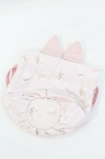 画像3: Maison de FLEUR / ラビットプリント巾着  ピンク I-26-10-13-136-LO-ZA-SA-ZI (3)