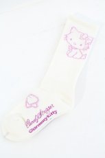 画像1: Candy Stripper / 【CHARMMYKITTY】RIBBON RIB SOCKS F オフ I-26-10-13-138-PU-ZA-TE-ZI (1)