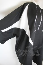 画像3: FR(13)NDS / Necklace Game Shirt  黒ｘ白 I-26-10-13-020-PU-BL-SA-ZI (3)