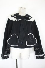 画像1: Angelic Pretty / Sweet Heartショートコート  黒Ｘ白 I-26-10-13-023-AP-CO-SA-ZI (1)