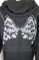 画像3: DearMyLove / 選べる天使or悪魔プリント柄パーカーワンピ M-L 黒Ｘ白 I-26-10-15-037-GO-TO-SA-ZI (3)
