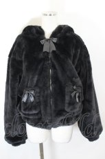 画像1: Amavel / うさみみファーブルゾン  黒 I-26-10-15-042-CA-CO-SA-ZI (1)