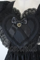 画像3: BABY,THE STARS SHINE BRIGHT / ハートエプロン  黒 I-26-10-15-048-BA-ZA-SA-ZI (3)