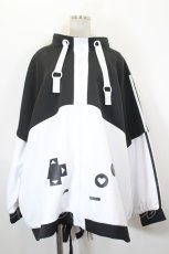 画像1: IRO+IRO / ゲーマー天使ジャージ  黒Ｘ白 I-26-10-15-056-LO-TO-SA-ZI (1)
