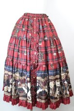 画像1: Angelic Pretty / British Bearティアードスカート  赤 I-26-10-15-071-AP-SK-SA-ZI (1)