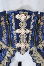 画像3: Hoshibako Works / Princess of Thorns Corset  青ｘゴールド I-26-10-15-095-LO-ZA-SA-ZI (3)