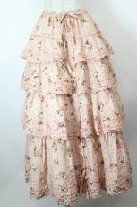 画像1: PINK HOUSE / ブロッサムローズプリントスカート  ピンク I-26-10-15-097-LO-SK-SA-ZI (1)