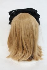 画像3: ATELIER　Ruby / チュールリボンカチューシャ  黒 I-26-10-15-116-GO-AC-SA-ZI (3)