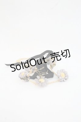 Preview of すみれブーケ藁ベルト  紫Ｘ緑