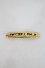 画像1: WONDERFUL WORLD / ロゴバレッタ  ゴールド I-26-10-15-123-LO-AC-SA-ZI (1)