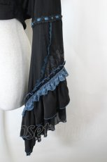 画像3: Ozz oneste / 着物袖パーカー  黒Ｘ青 I-26-10-15-015-OO-TO-SA-ZI (3)