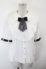画像1: Amavel / Clockwork Noirラッフルブラウス  白 I-26-10-15-018-CA-BL-SA-ZI (1)