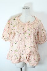 画像1: PINK HOUSE / ブロッサムローズプリントブラウス  ピンク I-26-10-15-030-LO-BL-SA-ZI (1)