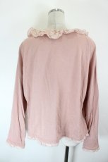 画像5: PINK HOUSE / ローンフリル使いロゴ刺繍カットカーディガン  ピンク I-26-10-17-036-LO-TO-SA-ZI (5)