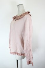 画像2: PINK HOUSE / ローズレース使いカットソー 4(L) ピンク I-26-10-17-037-LO-TO-SA-ZI (2)