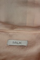 画像4: MILK / ダブルフリル襟サテンブラウス  ピンク I-26-10-17-005-ML-BL-SA-ZI (4)