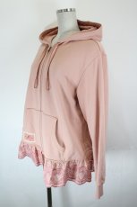 画像2: PINK HOUSE / いちごステッチレース使いパーカー  ピンク I-26-10-17-046-LO-TO-SA-ZI (2)