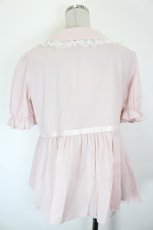 画像2: Lolime by mellfy memory / ribbon puff sleeve ruffle blouse  ピンク I-26-10-17-001-LO-BL-SA-ZI (2)