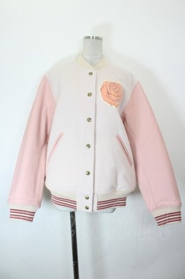 Preview of ローズワッペン使いスタジャン  ピンク