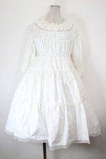 画像1: NAGISA SANO PARIS / MA PETITE LAPONE DRESS  白 I-26-10-17-066-LO-OP-SA-ZI (1)