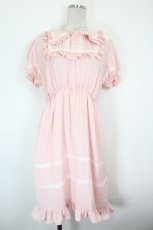 画像1: NAGISA SANO PARIS / アンナ・ワンピース  ピンク I-26-10-17-067-LO-OP-SA-ZI (1)