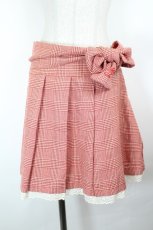 画像1: Shirley Temple / グレンチェックスカート  赤チェック I-26-10-17-072-ET-SK-SA-ZI (1)