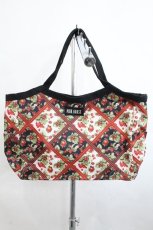 画像1: PINK HOUSE / BAG いちごチェック柄トートバッグ  黒 I-26-10-17-108-LO-BG-TE-ZI (1)