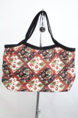 画像2: PINK HOUSE / BAG いちごチェック柄トートバッグ  黒 I-26-10-17-108-LO-BG-TE-ZI (2)