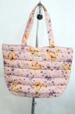 画像1: PINK HOUSE / テディリース柄トートBag  ピンク I-26-10-17-110-LO-BG-TE-ZI (1)