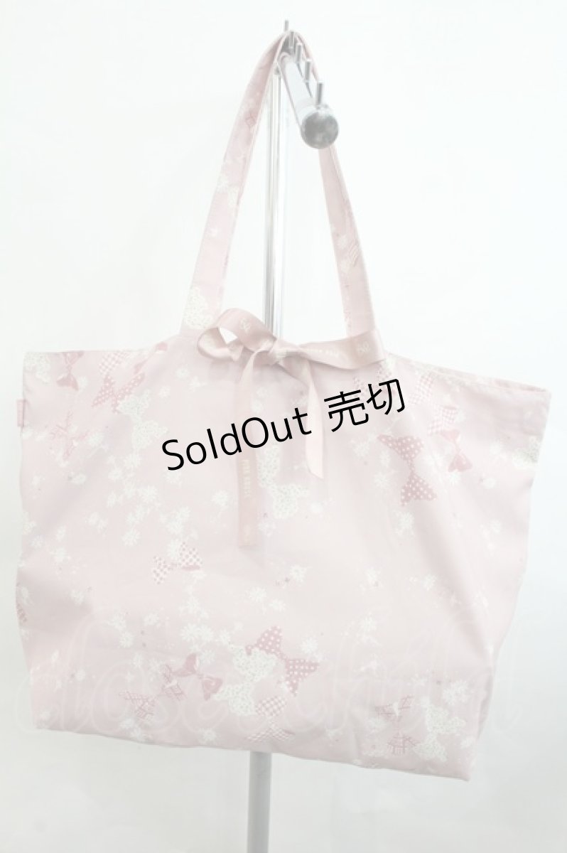 画像1: PINK HOUSE / リボン柄トートバッグ  ピンク I-26-10-17-112-LO-BG-TE-ZI (1)