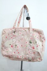 画像2: PINK HOUSE / フリルローズ柄ボストンバッグ  ピンク I-26-10-17-115-LO-BG-TE-ZI (2)