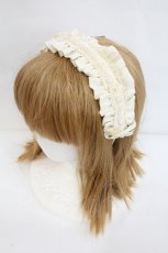 画像1: Mary Magdalene / ローズレースリボンカチューシャ  生成り I-26-10-17-121-CL-AC-SA-ZI (1)