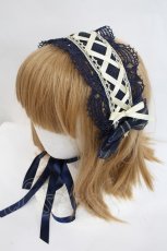 画像1: LOLITAその他(お買取対象外) / レースリボンヘッドドレス   I-26-10-17-122-LO-AC-SA-ZI (1)
