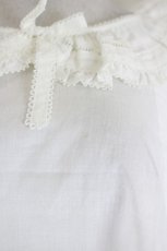 画像3: PINK HOUSE / 書斎の猫たち刺繍入りローンブラウス  白 I-26-10-17-029-LO-BL-SA-ZI (3)
