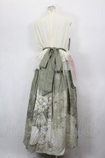 画像2: YiMengGe（海外ロリータブランド） / 中華風ロリィタセットアップ XL アイボリー×グリーン I-26-10-20-039-LO-OP-TE-ZI (2)