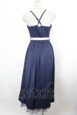 画像2: axes femme / チャイナ風刺繍キャミワンピース F ネイビー I-26-10-20-045-AX-OP-TE-ZI (2)